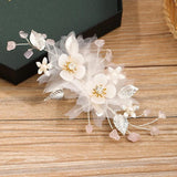 Pearl Rhinestone Hairpins Bridal Tiara Jewelry