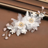 Pearl Rhinestone Hairpins Bridal Tiara Jewelry