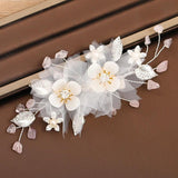 Pearl Rhinestone Hairpins Bridal Tiara Jewelry