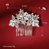 Crystal Hair Comb Silver Bridal Wedding Headpiece