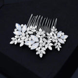 Crystal Hair Comb Silver Bridal Wedding Headpiece