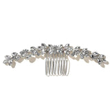 Alloy Crystal Rhinestones Pearls Flower Bridal Hair comb Wedding Headpieces