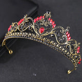 Baroque Crown Rhinestone Tiara Crystal Headband