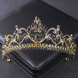 Baroque Crown Rhinestone Tiara Crystal Headband