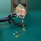 Chinese Immortal Tassel Hairpin Pair Clip, Bridal Headwear