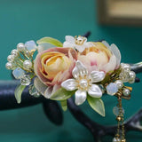 Chinese Immortal Tassel Hairpin Pair Clip, Bridal Headwear