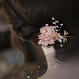 Antique Fresh Flowers Hairpin Side Clip Classic Cheongsam Hairpin