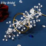 Starfish Hair Clips Rhinestone Barrettes Bridal Wedding Accessories