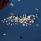 Starfish Hair Clips Rhinestone Barrettes Bridal Wedding Accessories