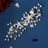 Starfish Hair Clips Rhinestone Barrettes Bridal Wedding Accessories
