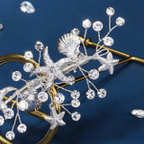 Starfish Hair Clips Rhinestone Barrettes Bridal Wedding Accessories