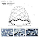Baroque Pearl Wedding Headband for Bride Headdress Crown Tiara Hair Accessories