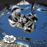 Goth Plush Bone Cross Guitar Chain Hairpin Punk Dark Hair Clip