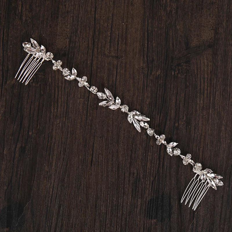 Classic Wedding Long Hair Combs Austrian Crystal Bride Jewelry Accessories