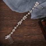 Classic Wedding Long Hair Combs Austrian Crystal Bride Jewelry Accessories
