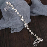 Classic Wedding Long Hair Combs Austrian Crystal Bride Jewelry Accessories