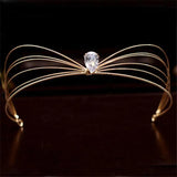 Zircon Tiaras Headbands Royal Queen Wedding Crown Bridal Prom Head Ornament