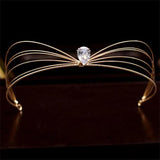 Zircon Tiaras Headbands Royal Queen Wedding Crown Bridal Prom Head Ornament