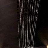 Long Rhinestone Tassel Headband Bridal Hairband Wedding Headpieces