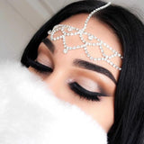 Stonefans Rhinestone Forehead Headband Crystal Hair Chain