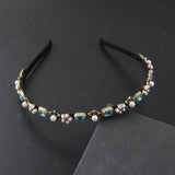 Rhinestone Pearl Hair Hoop for Parties