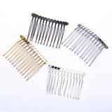 10pcs Wedding Hair Accessories Metal Bridal Hair Combs - Gold/Silver