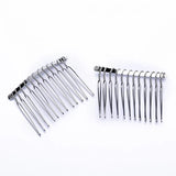 10pcs Wedding Hair Accessories Metal Bridal Hair Combs - Gold/Silver