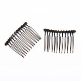 10pcs Wedding Hair Accessories Metal Bridal Hair Combs - Gold/Silver
