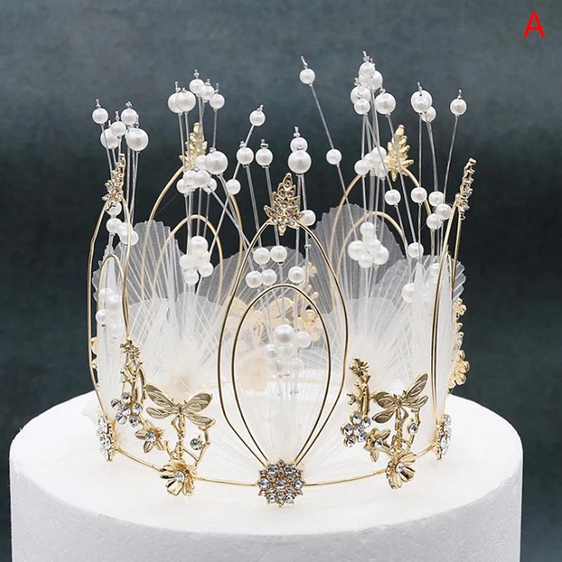 Pearl Wedding Bridal Hair Accessories Princess Crown Tiaras