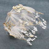 Pearl Wedding Bridal Hair Accessories Princess Crown Tiaras