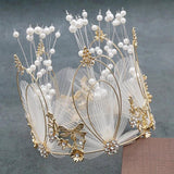Pearl Wedding Bridal Hair Accessories Princess Crown Tiaras