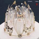 Pearl Wedding Bridal Hair Accessories Princess Crown Tiaras