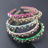Crystal Flower Hairband Rhinestone Headbands Women Party 858