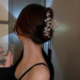 Geometric Hair Claws Clips for Women Wave Metal Clamps Clip