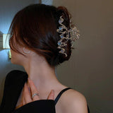 Geometric Hair Claws Clips for Women Wave Metal Clamps Clip