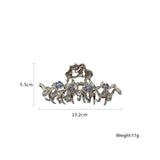 Geometric Hair Claws Clips for Women Wave Metal Clamps Clip