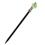 Jade Stone Barrettes Agate Flower Hairpin Jewelry