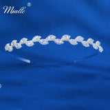 Zircon Headbands Women Hair Accessories Silver Hairband Bridal Wedding Jewelry