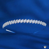 Zircon Headbands Women Hair Accessories Silver Hairband Bridal Wedding Jewelry