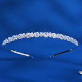 Zircon Headbands Women Hair Accessories Silver Hairband Bridal Wedding Jewelry