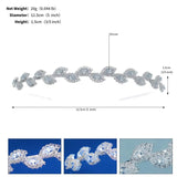Zircon Headbands Women Hair Accessories Silver Hairband Bridal Wedding Jewelry