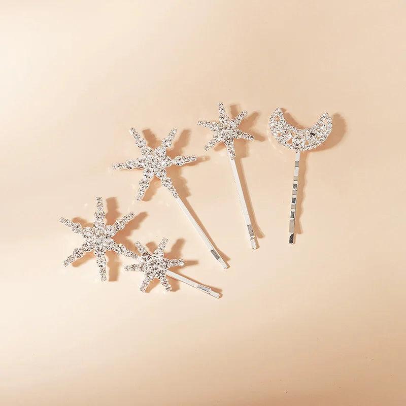 Rhinestone Silver Bridal Wedding Hair Jewelry Bride Headpiece