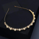 Silver Rhinestone Hairband Crown Bridal Headband