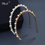 Silver Rhinestone Hairband Crown Bridal Headband
