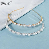 Silver Rhinestone Hairband Crown Bridal Headband