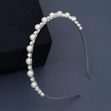Silver Rhinestone Hairband Crown Bridal Headband