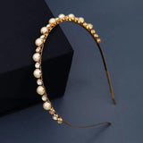 Silver Rhinestone Hairband Crown Bridal Headband