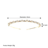Silver Rhinestone Hairband Crown Bridal Headband