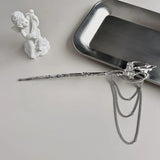 Opal Pearl Tassel Hairpin Metal Punk Vintage Hair Accessory for Women
