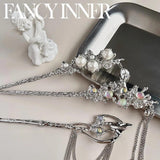 Opal Pearl Tassel Hairpin Metal Punk Vintage Hair Accessory for Women